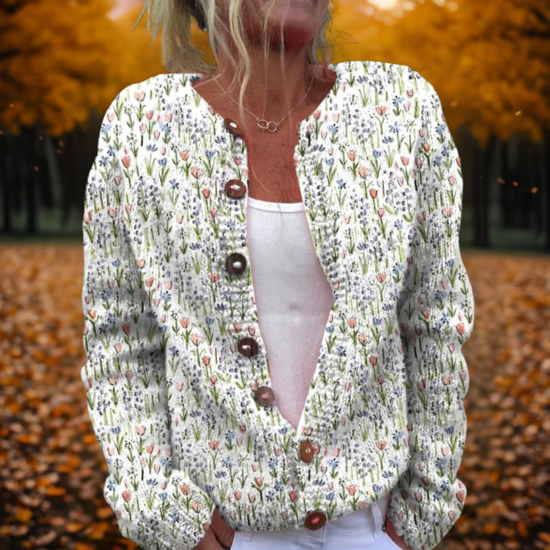 Michelle | Spring Art Cardigan