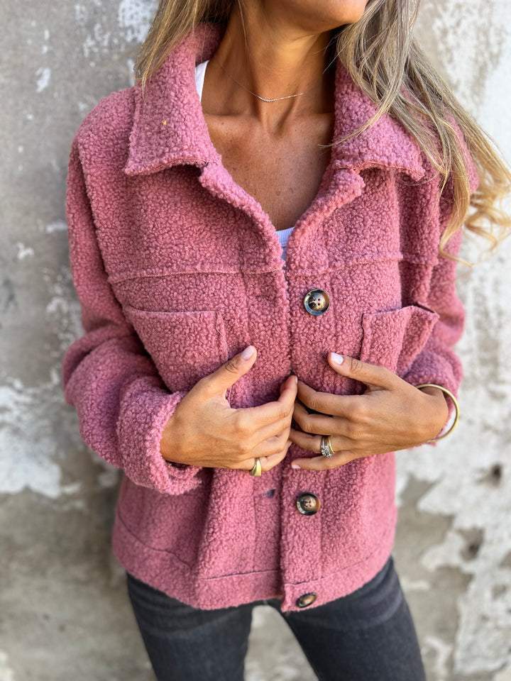 Aurora | Cosy button up jacket