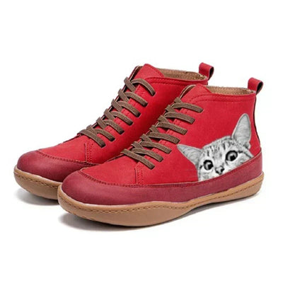 Bella | Leather Ankle Boots for Cat Lovers