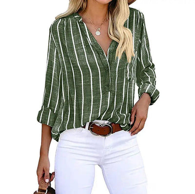 Havisa | Striped Casual Blouse