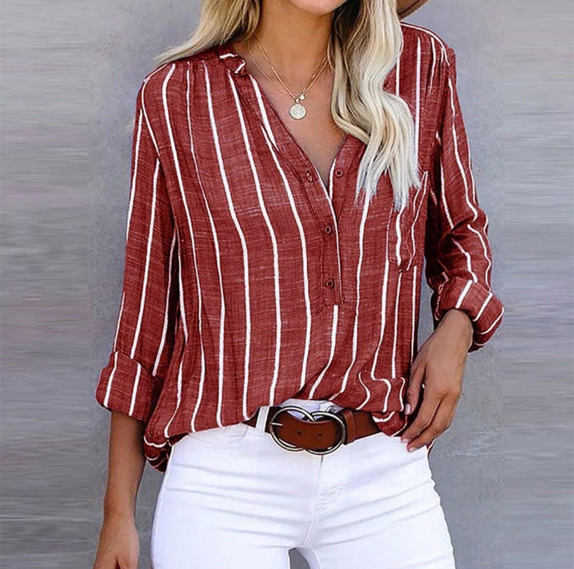 Havisa | Striped Casual Blouse