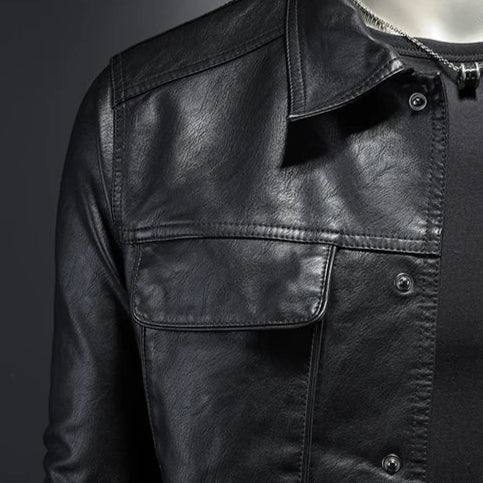 Freddie | Premium Leather Jacket in Motorcycle Style