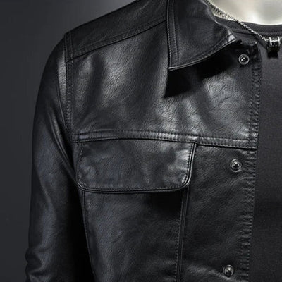 Freddie | Premium Leather Jacket in Motorcycle Style